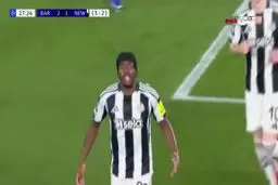 گل دوم نیوکاسل به بارسلونا+ ویدئو