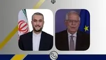 Iran’s FM, EU’s Borrell discuss bilateral ties, JCPOA