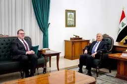 دیدار رئیس جمهور عراق و کاردار سفارت آمریکا در بغداد