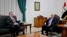 دیدار رئیس جمهور عراق و کاردار سفارت آمریکا در بغداد
