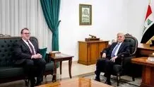 دیدار رئیس جمهور عراق و کاردار سفارت آمریکا در بغداد