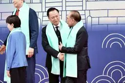 دیدار رهبران چین و کره جنوبی بعداز ۱۱ سال