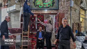 حال و هوای محرم در بازار تبریز+ عکس