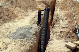 اجرایی شدن عملیات تکمیل شبکه فاضلاب شهر فامنین 