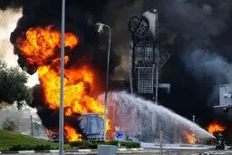مرگ بیش از ۱۱ نفر در انفجار پمپ‌بنزین شوملی عراق 