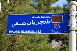 تابلوی خیابان استاد شجریان مخدوش شد/ عکس

