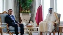 امیر قطر با وزیر خارجه آمریکا دیدار کرد