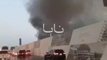 تصاویری از آتش سوزی در ریاض