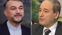 عبد اللهیان و المقداد یبحثان في اتصال هاتفي القضایا ذات الاهتمام المشترک 
