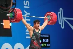 «رسول معتمدی» قهرمان وزنه‌برداری آسیا شد