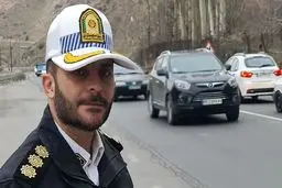 جاده هراز جنوب به شمال یکطرفه است/ جاده چالوس برفی

