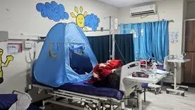 وضعیت کودکان مبتلا به سرطان اهواز پس از حمله آمریکا + عکس