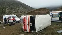 افزایش فوتی‌های واژگونی مینی‌بوس در ورزقان به ۱۰ کشته/ بررسی‌های اولیه نشان می‌دهد که خطای انسانی عامل وقوع حادثه بوده