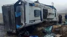 تصا‌ف اتوبوس شیراز سنندج  ۱۹ مصدوم به جا گذاشت 