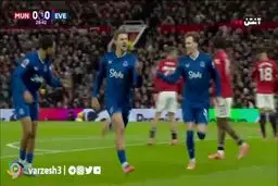 گل اول اورتون به منچستریونایتد+ ویدئو