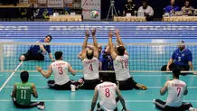 پیروزی قاطع والیبال ایران مقابل آلمان در لیگ جهانی والیبال نشسته 