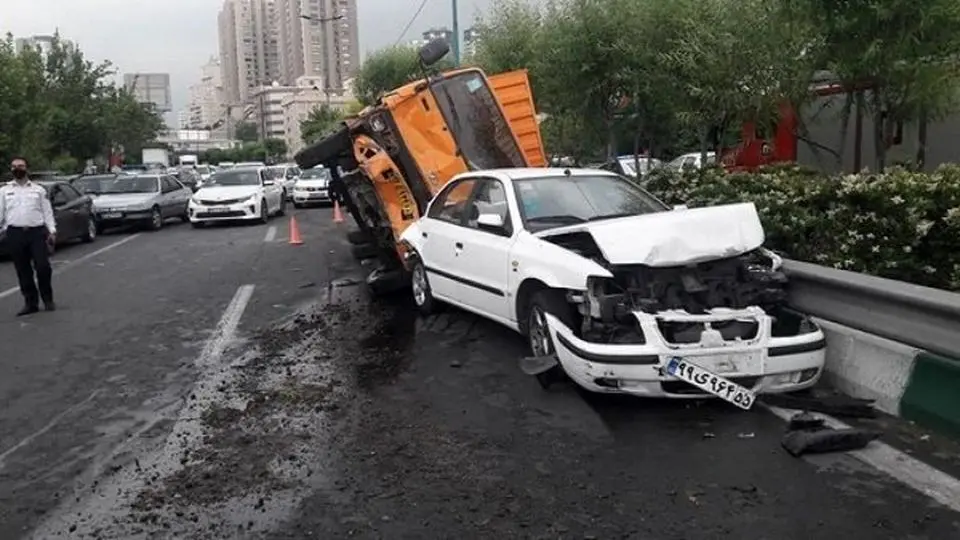 زلزله تصادفات در تهران

