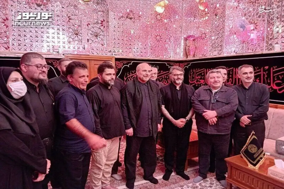 قالیباف در کنار یک اصلاح‌طلب معروف در نجف/ عکس

