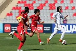 شکست دختران فوتبال ایران مقابل لبنان

