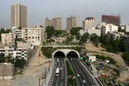 باند جنوبی تونل رسالت امشب مسدود است