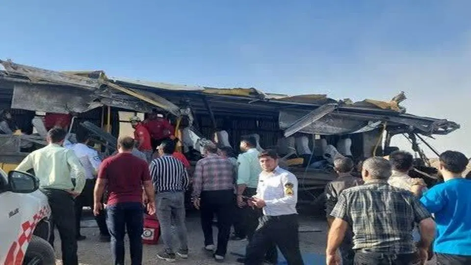 آخرین وضعیت مصدومان تصادف اتوبوس دانشجویان در سرخه سمنان 