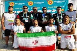 نایب قهرمانی تیم ملی کشتی ساحلی در کاپ جهانی