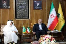 رئیس منظمة الحج والزیارة الإیرانیة یلتقی السفیر السعودی فی طهران