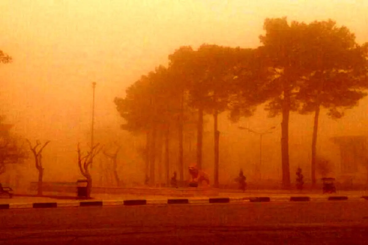 طوفان در یزد + تصویر