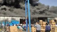 مصدومیت ۱۷ نفر درپی حریق انبار کارخانه‌ای در اصفهان 