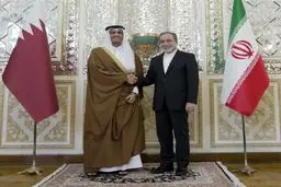 وزیر الخارجیة الایرانی یستقبل نظیره القطری فی طهران