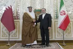 وزیر الخارجیة الایرانی یستقبل نظیره القطری فی طهران