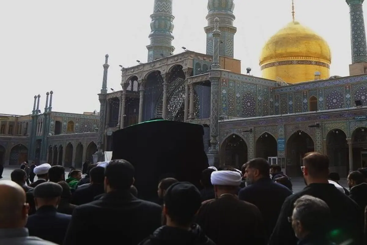 پیکر آیت‌الله موسوی یزدی در حرم حضرت معصومه به خاک سپرده شد