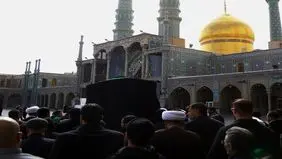 پیکر آیت‌الله موسوی یزدی در حرم حضرت معصومه به خاک سپرده شد