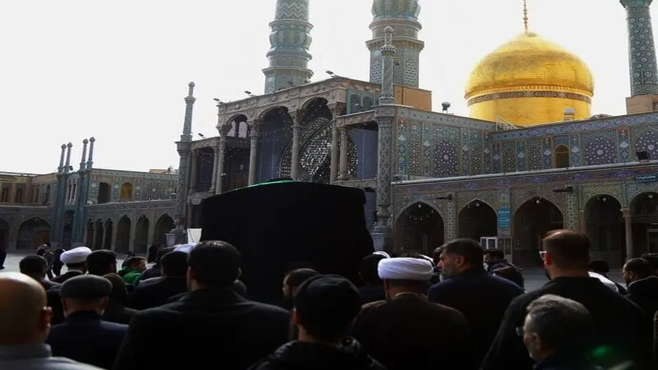 پیکر آیت‌الله موسوی یزدی در حرم حضرت معصومه به خاک سپرده شد