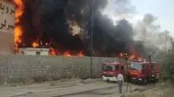 فیلم آتش‌سوزی شرکت پترو پالایش گهر دورود/ ویدئو


