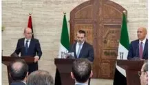 نشست مشترک وزرای خارجه اردن و سوریه با تام باراک در دمشق

