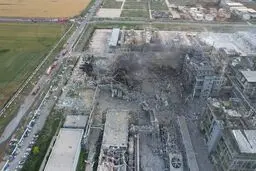۵ کشته و ۶ مفقود در انفجار کارخانه مواد شیمیایی در چین