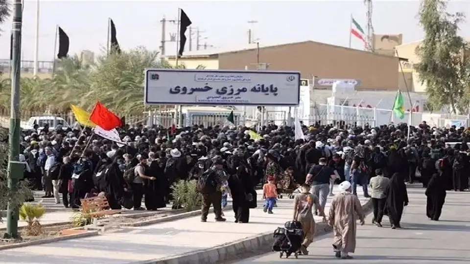 ۶۰ هزار زائر اربعین از مرز خسروی رد شدند