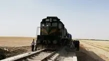 قطار باری مسیر ریلی مشهد-سرخس از ریل خارج شد
