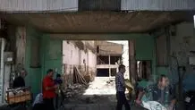 تخریب بخش‌هایی از یک سینمای قدیمی در تهران