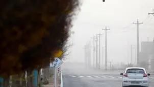 هجوم ریزگردها به آسمان یزد+ عکس