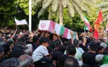 تصاویری از مراسم تشییع خانواده کشته شده قشمی در جنگ