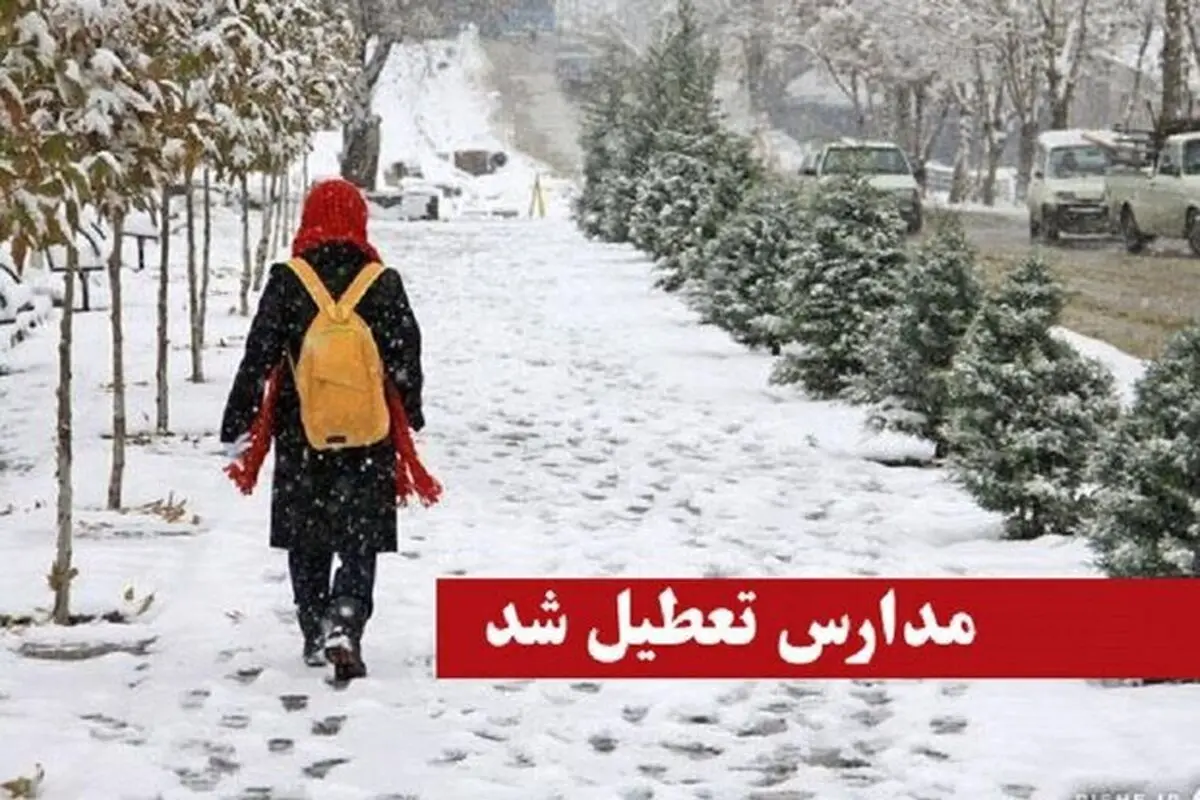 سرما مدارس اردبیل را تعطیل کرد