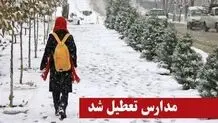 سرما مدارس اردبیل را تعطیل کرد