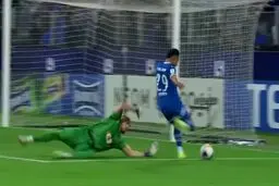 گل سوم الهلال به پرسپولیس توسط سالم الدوساری + ویدیو 
