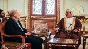 عکس‌هایی از دیدار علی لایجانی و وزیر دفتر سلطنتی عمان