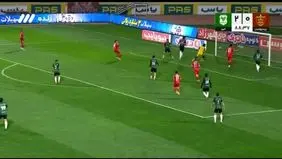 گل اول پرسپولیس به خیبر+ ویدئو