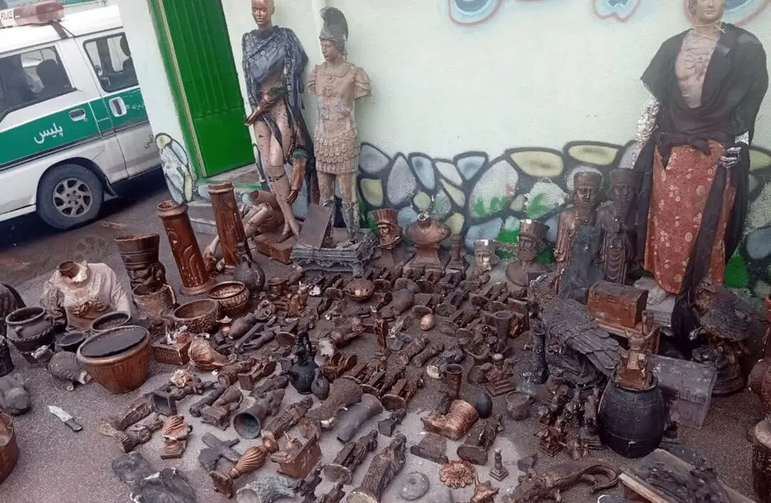 کشف عتیقه تقلبی در مراغه