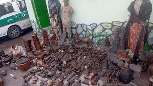 کشف عتیقه تقلبی در مراغه