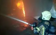 آتش‌سوزی در حوالی اتوبان شهید رجایی تهران